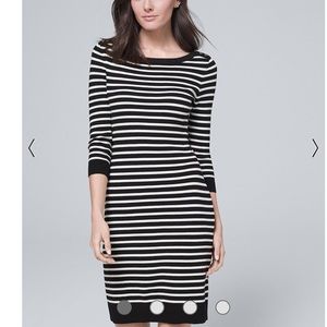 XL/14 White House Black Market STRIPE SWEATER Dress (runs a little large)